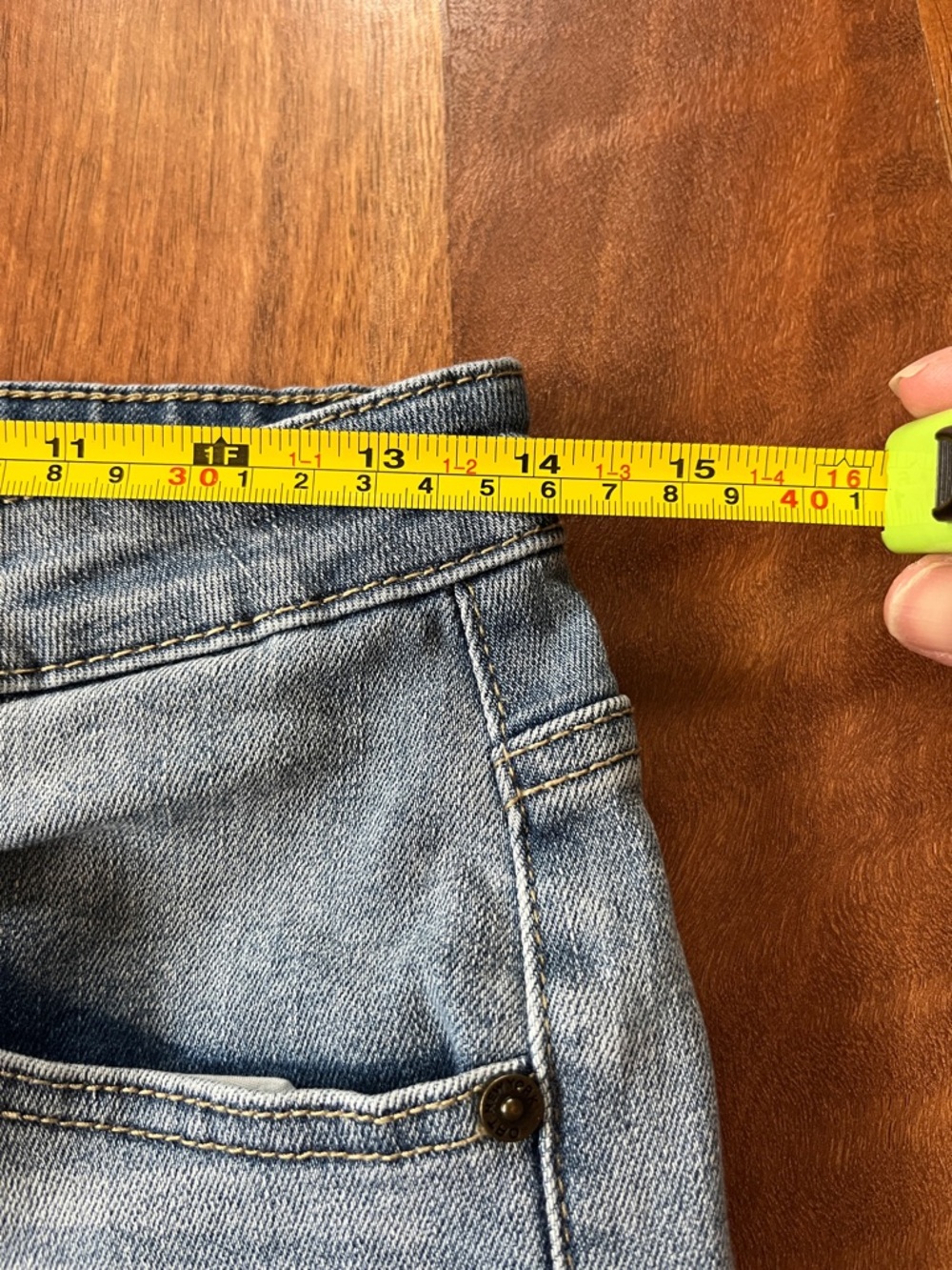 Like new Light Wash Straight-Leg Oat Jeans - Picture 9 of 16